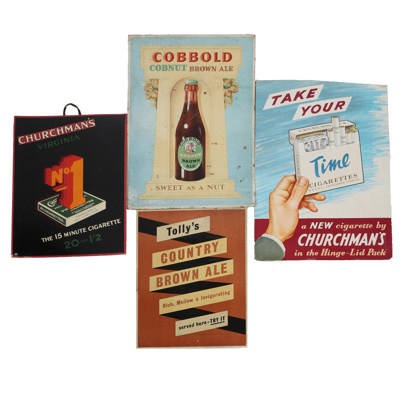 VIER WERBESCHRIFTEN (4).