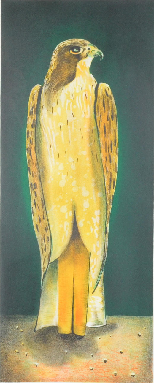 MICHAEL QVARSEBO. Färglitografi.