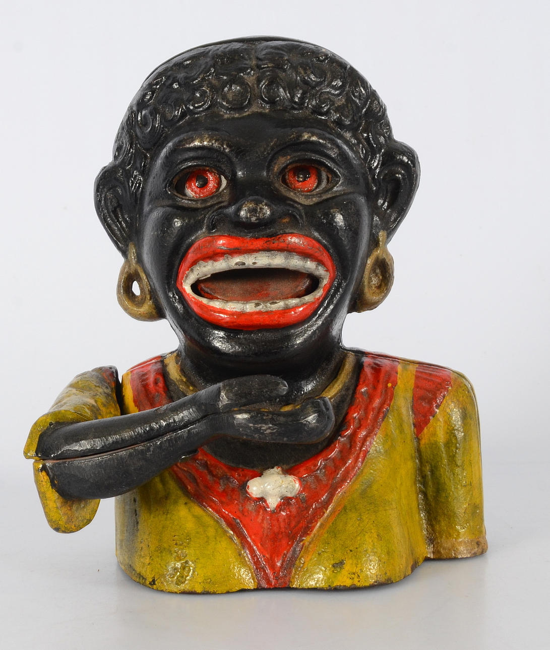 SPARBÖSSA, bemålat gjutjärn, Dinah.