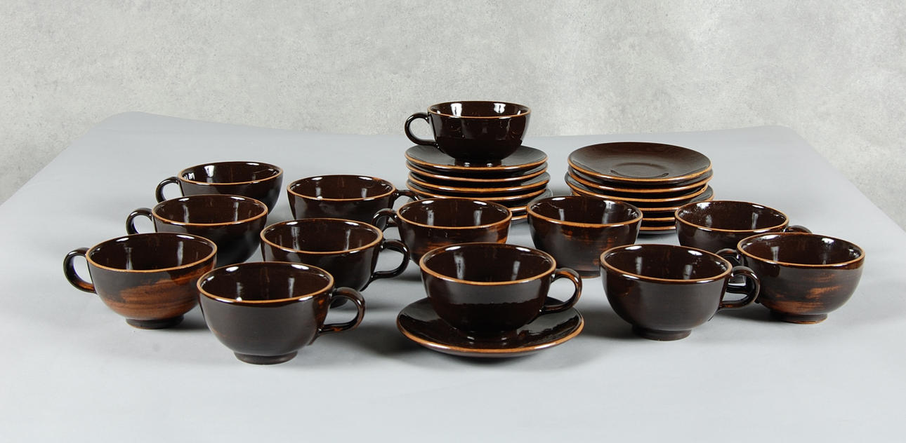 TEKOPPAR, 13 delar, keramik.