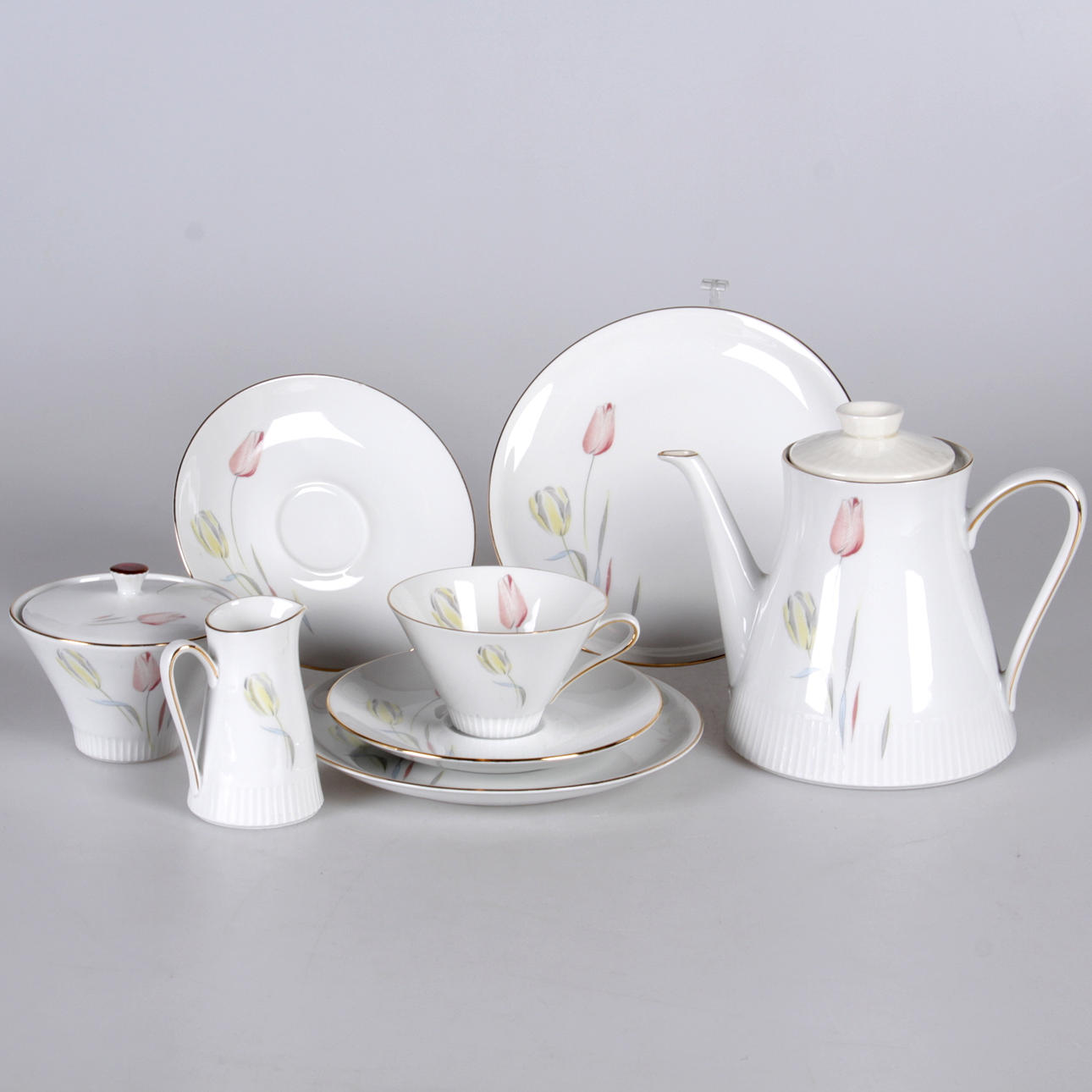 TESERVIS, 39 delar, porslin, Eschenbach, Bavaria, 1900-tal.