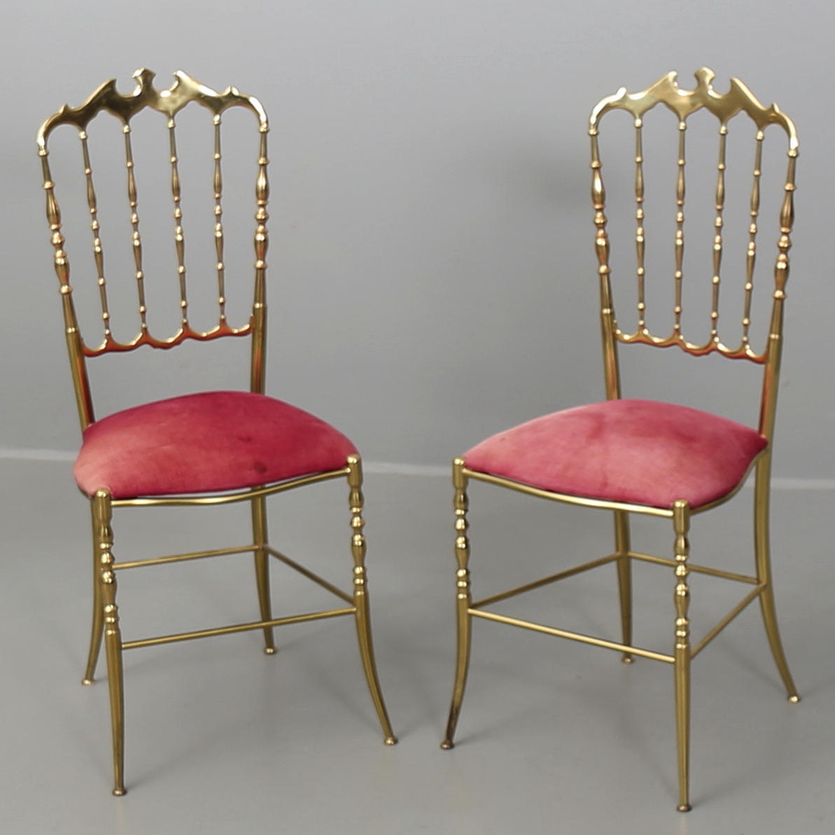 STOLAR i gulmetall, ett par, Frankrike/Italien.