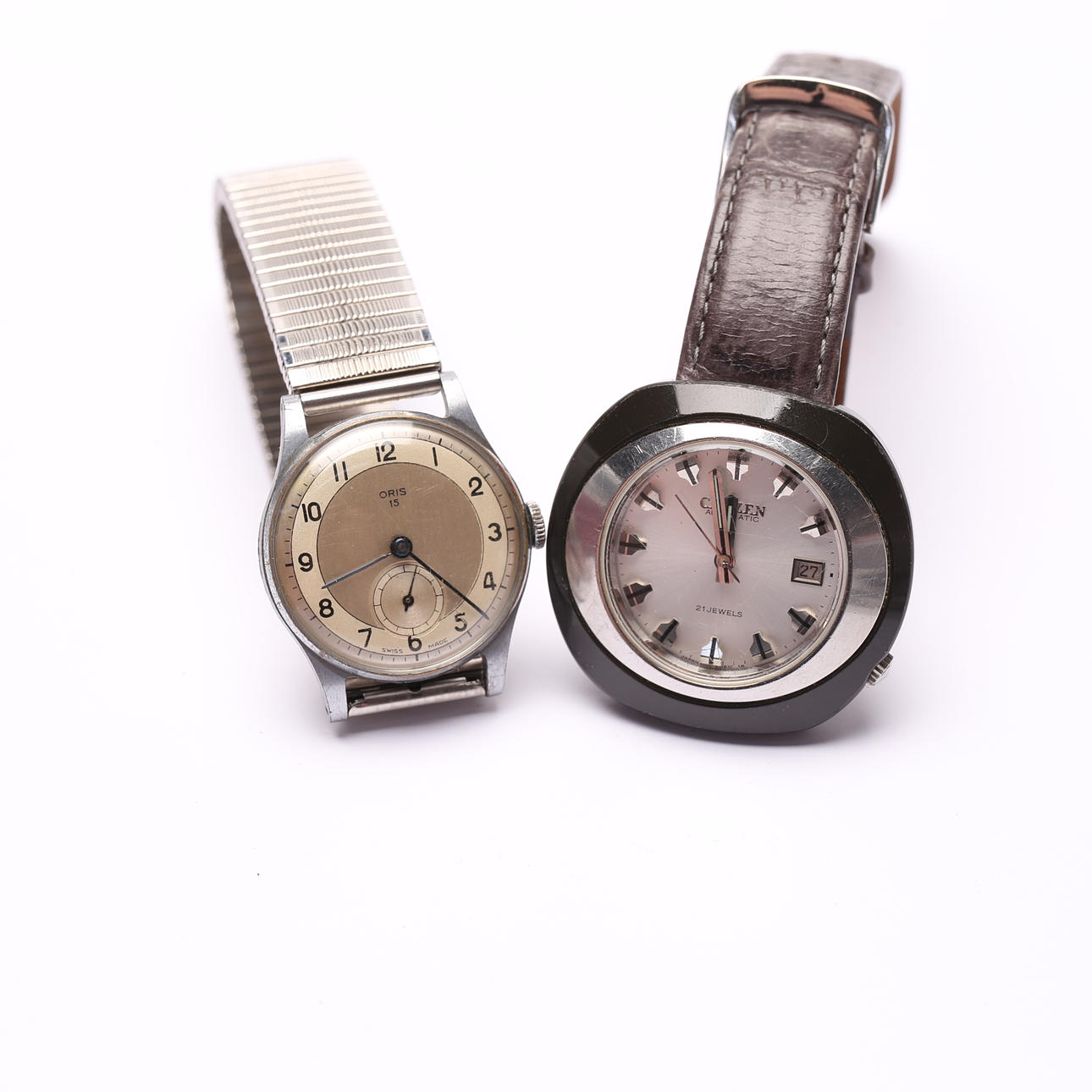 WRISTWATCH, 2-piece, Citizen and Oris.