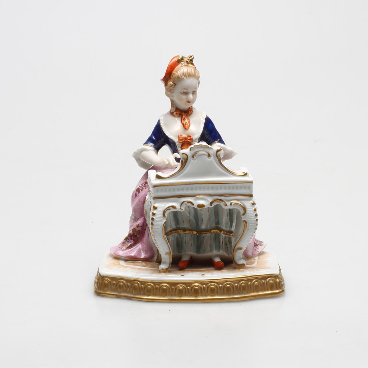 FIGURIN, porslin, Unterweissbach, Tyskland, 1900-talets mitt.