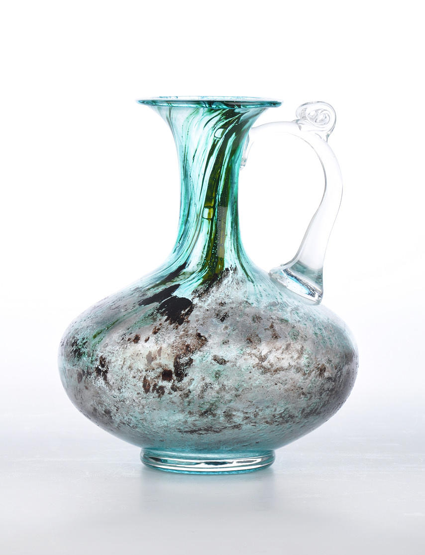 ERWIN EISCH/REPLICA ROMANA, grönpatinerad tekanna.