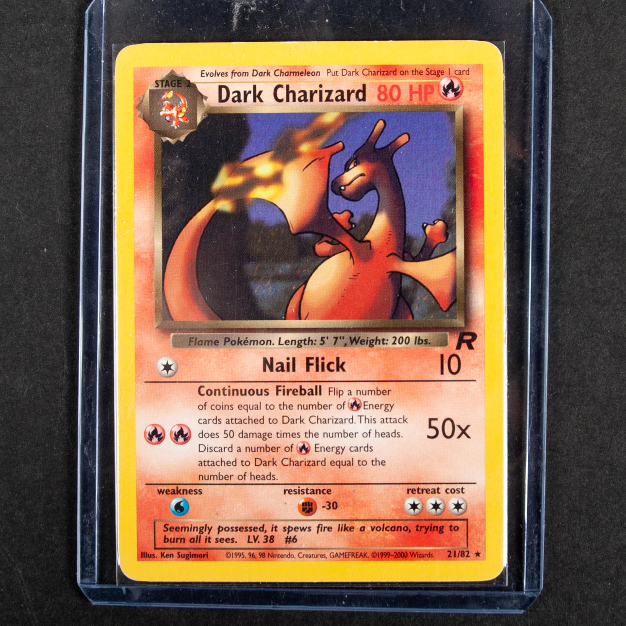 POKÉMON-KARTEN - Dark Charizard 21/82.