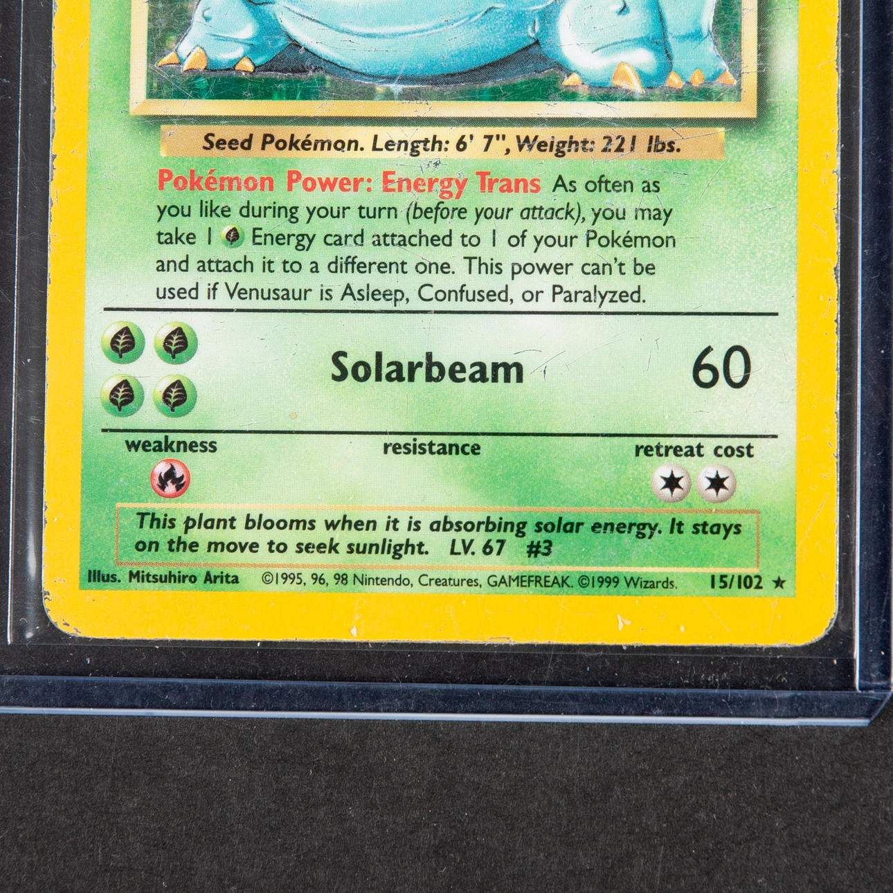 POKMON CARDS - Venusaur Base Set 15/102 Holo Rare. Toys - Toys - Auctionet