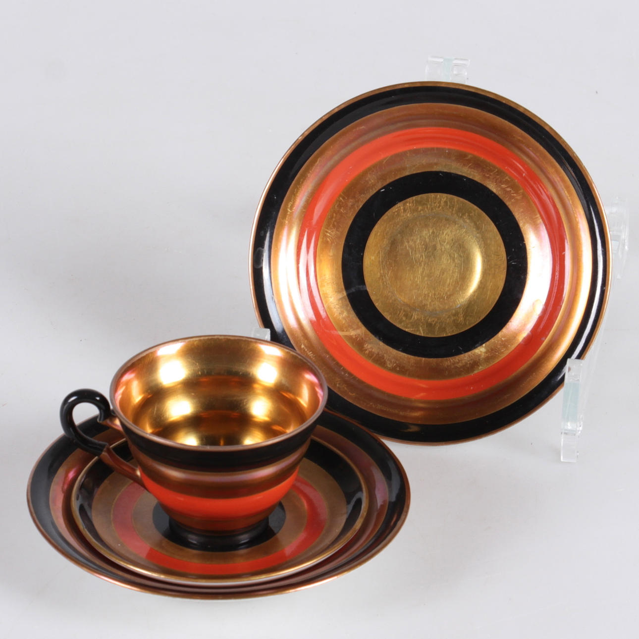 MOCCASERVIS, 25 delar, porslin, Hackefors, 1900-talets mitt.