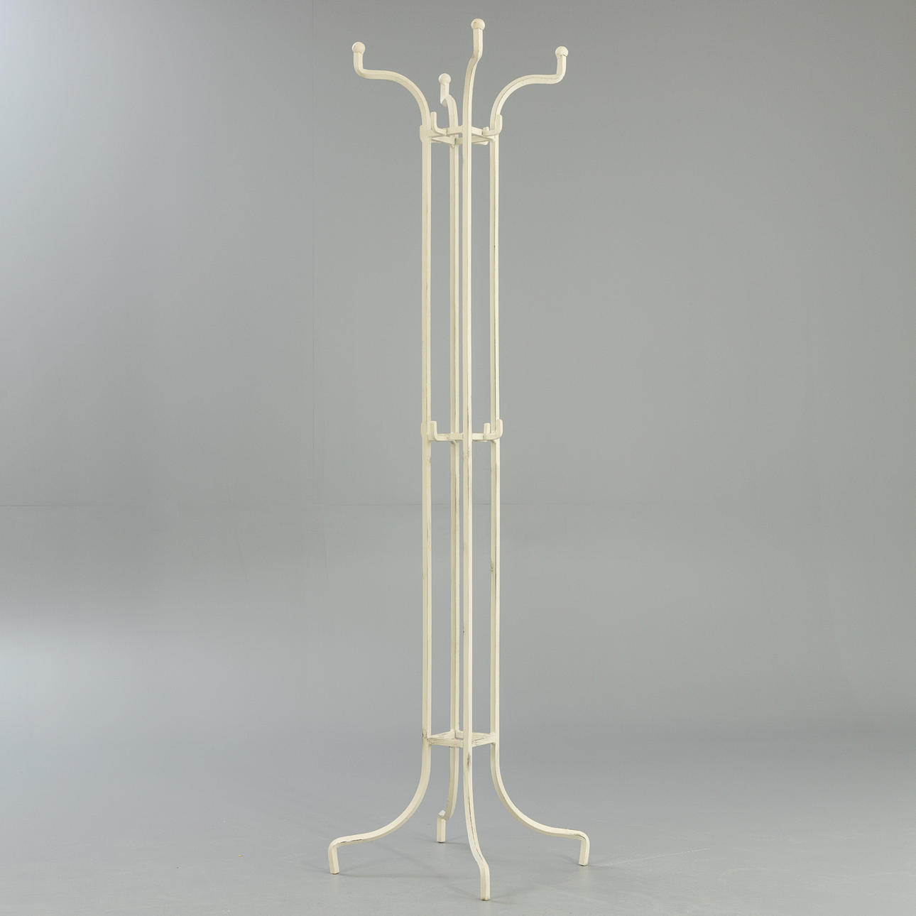 Cast iron coat rack.