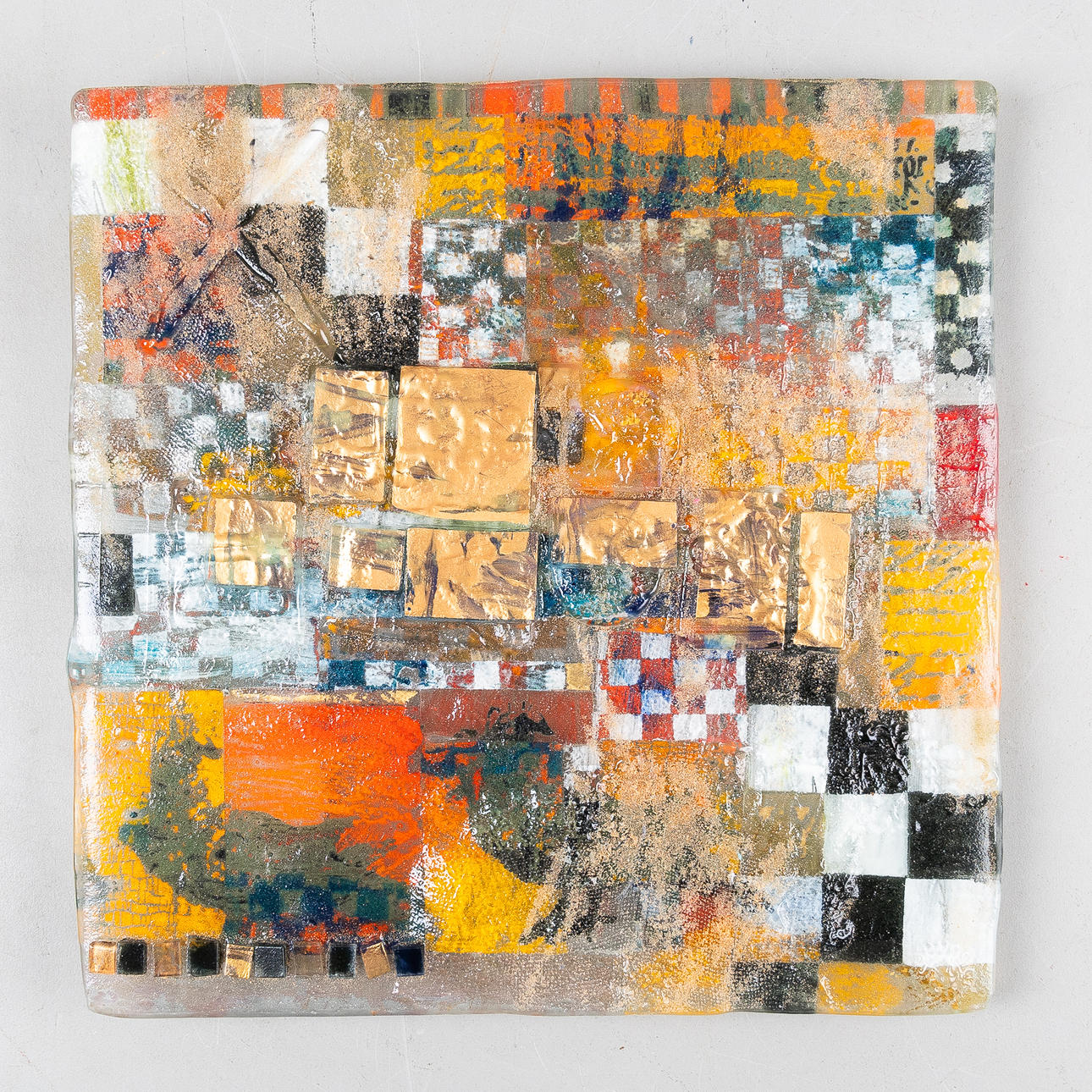 LOTTA SÖDER (FÖDD 1959). Väggskulptur, glas.