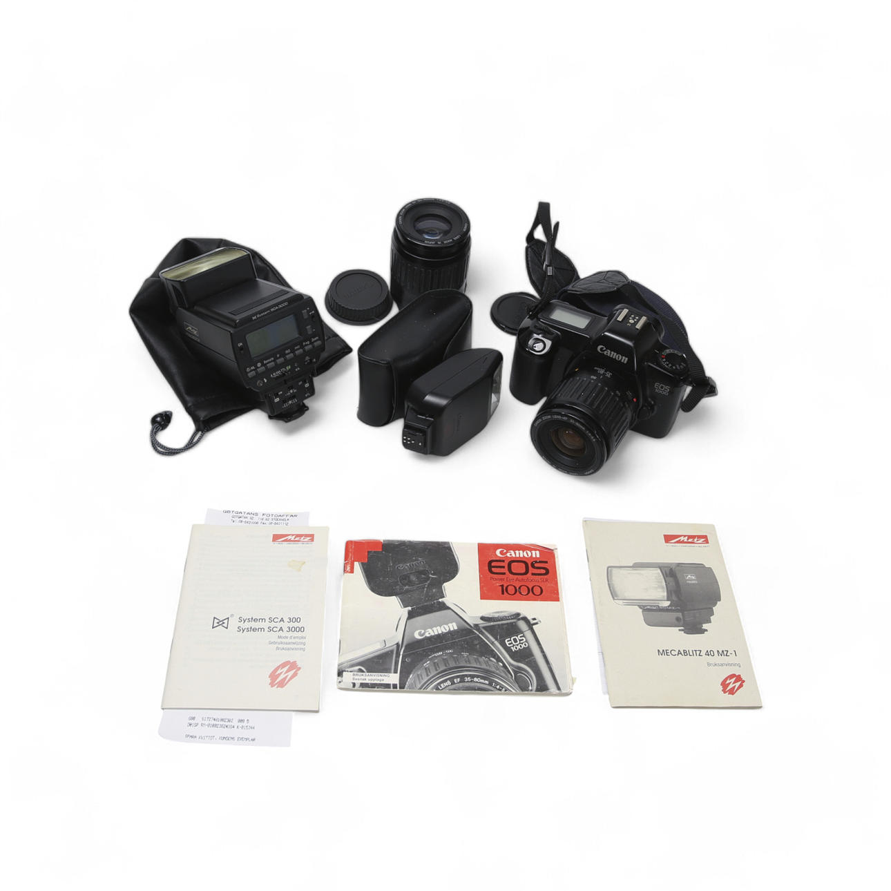 KAMERA, Canon EOS 1000, Blitz Metz 40 MZ. usw.