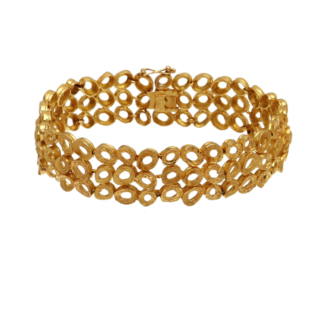 ARMLÄNK, 18K rödguld. Vikt 37,1 g.