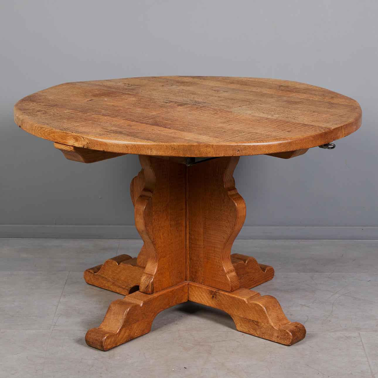 De Puydt, Esstisch, Eiche, 1970er Jahre, Belgien.