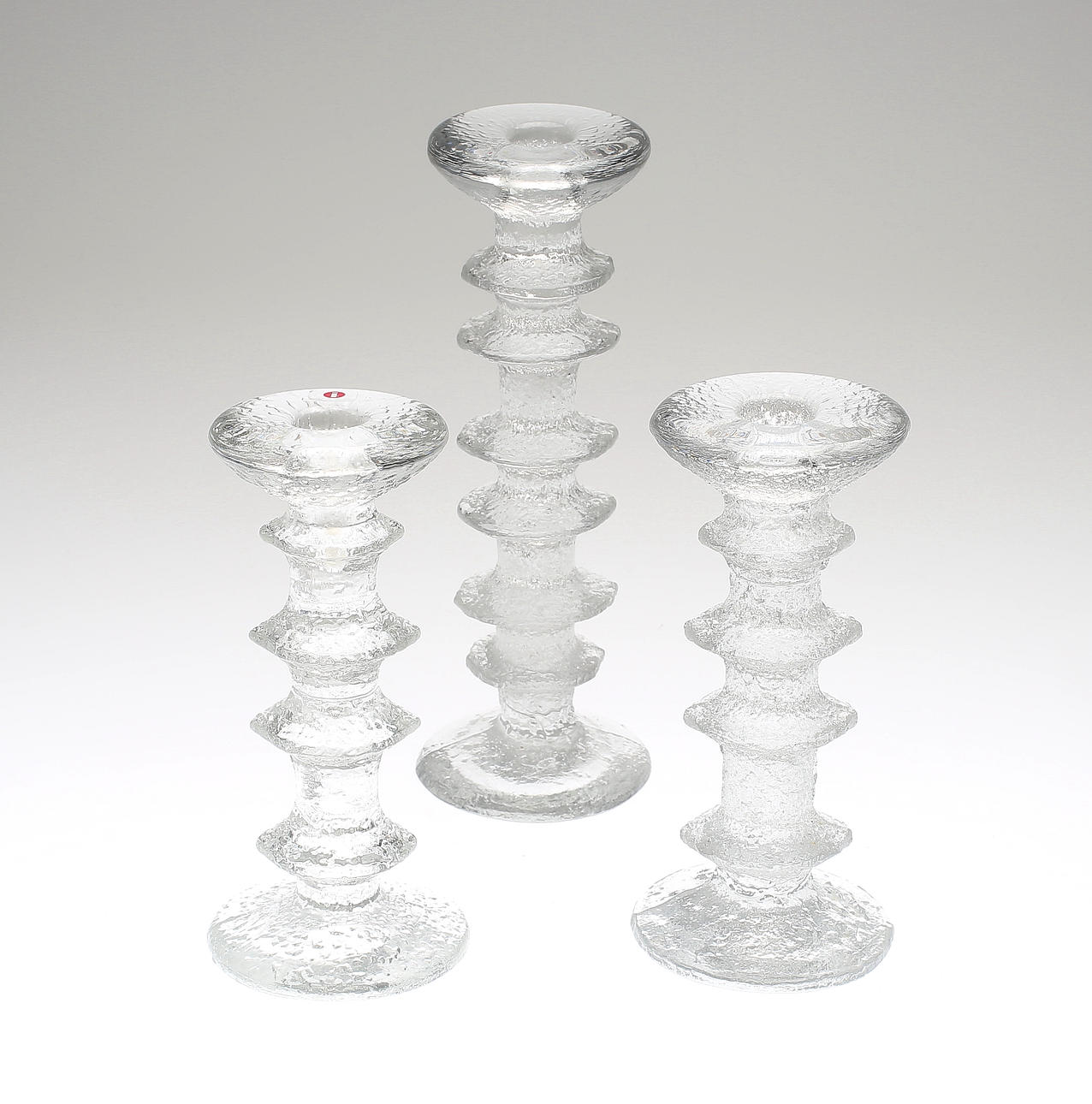 LJUSSTAKAR, 3 st, "Festivo", Timo Sarpaneva, Iittala.