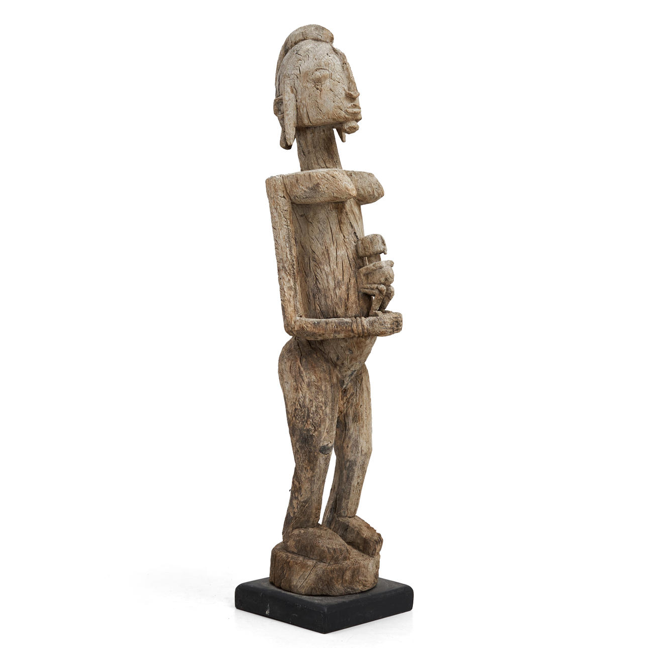DOGON, afrikansk byskulptur af moderfigur.