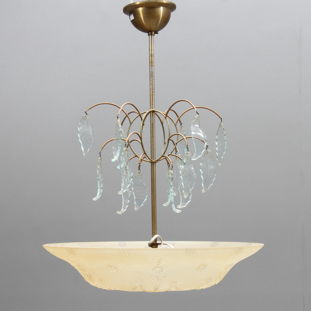 TAKPLAFOND, glas, 1900-talets första hälft.