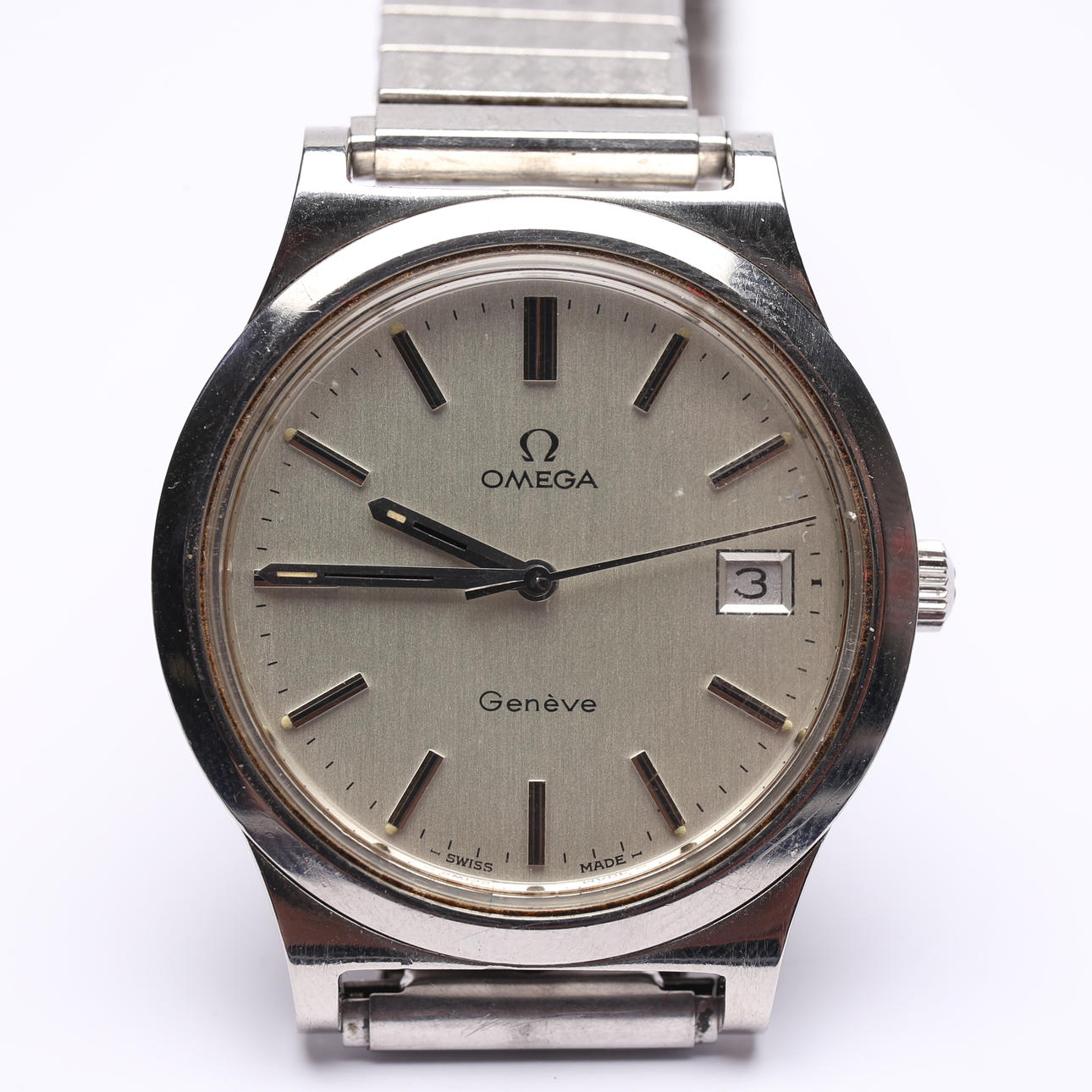 OMEGA, Geneva, mechanical, 36mm, 1972.