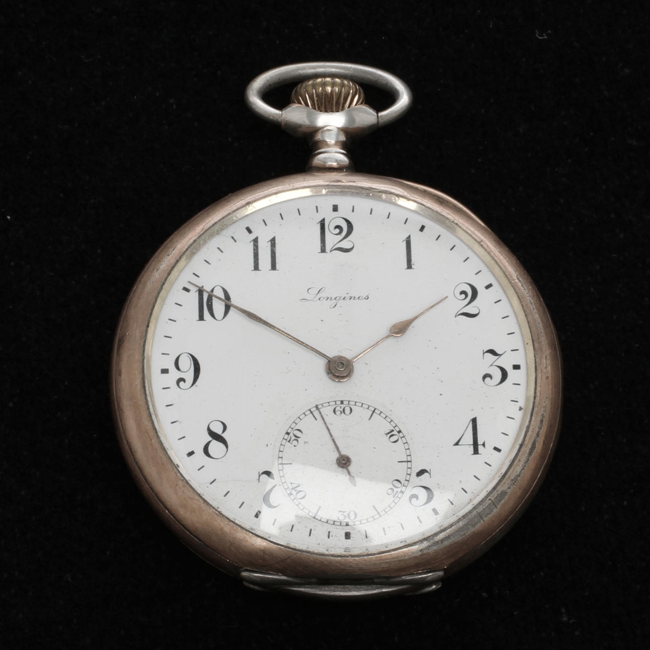 POCKET WATCH, Longines, cal. 19.75N, silver case.