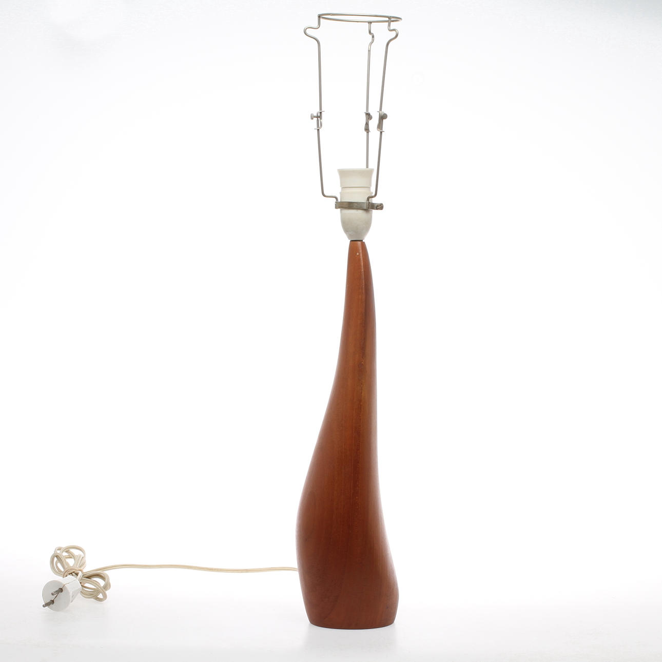 BORDSLAMPA, teak, Ernst Henriksen, Danmark.