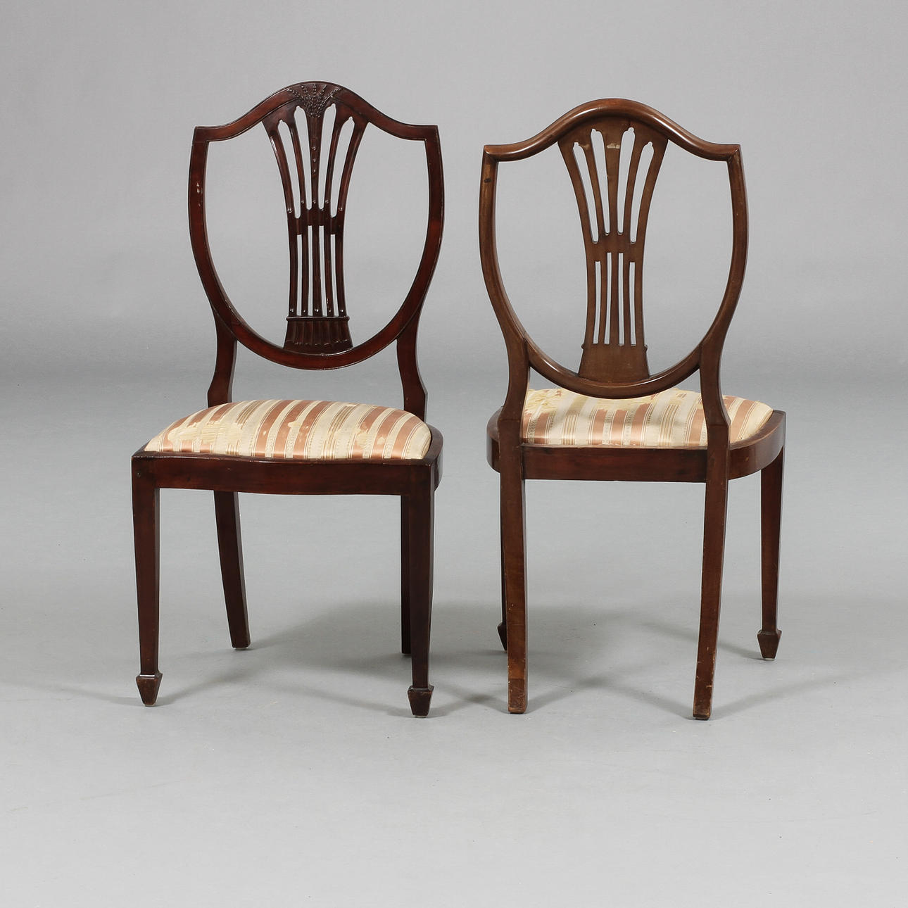 MATSALSMÖBEL, 8 delar, Hepplewhitestil, 1900-tal.