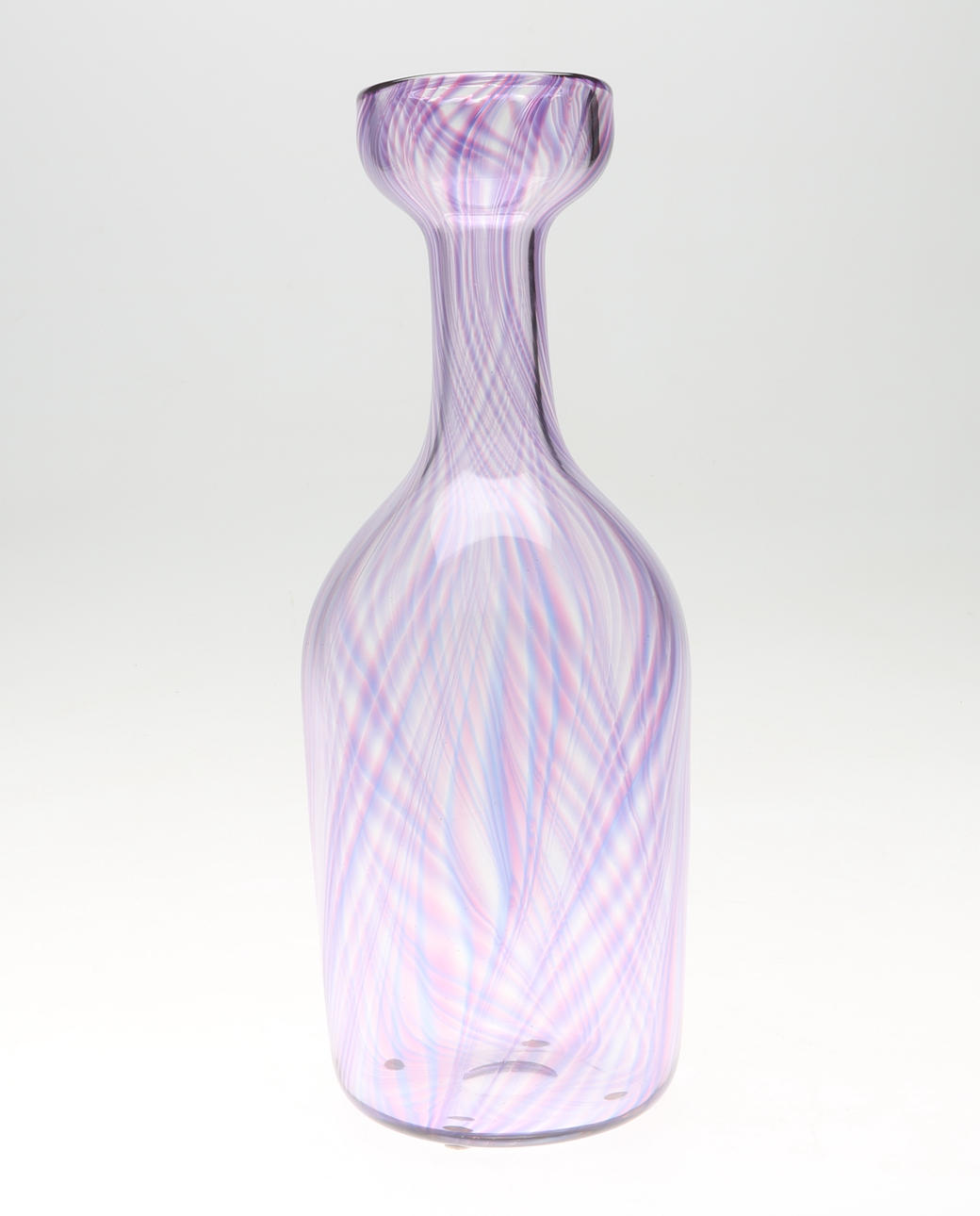 KONSTGLAS, vas, Sigurd Persson, Transjö, daterad -86.