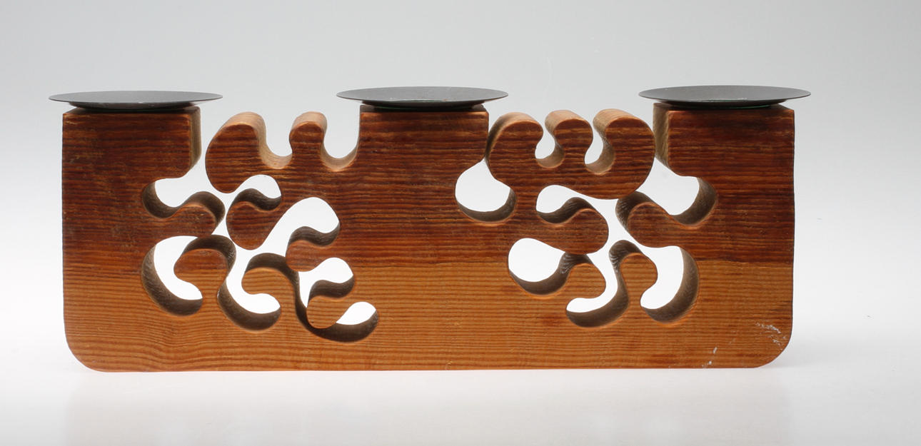 LJUSSTAKE, trä, Gunnar Kanevad, Linköping 1987.