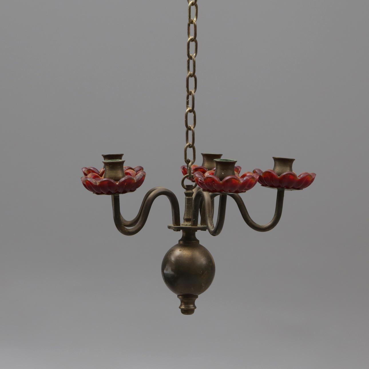 MINI LYSEKRONE, messing.