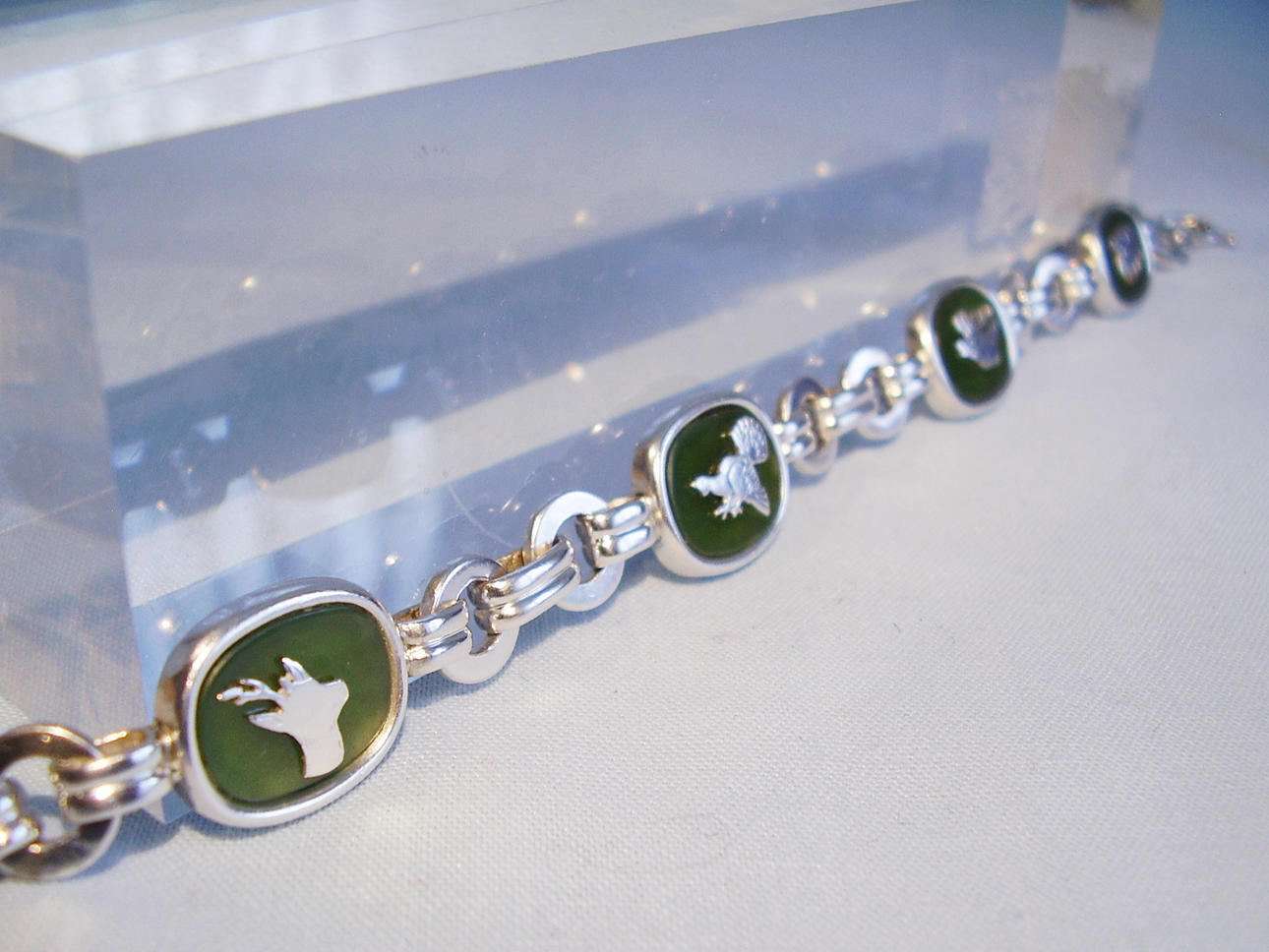 ARMBAND SILVER VICTOR MAYER BERLIN JAKTMOTIV.