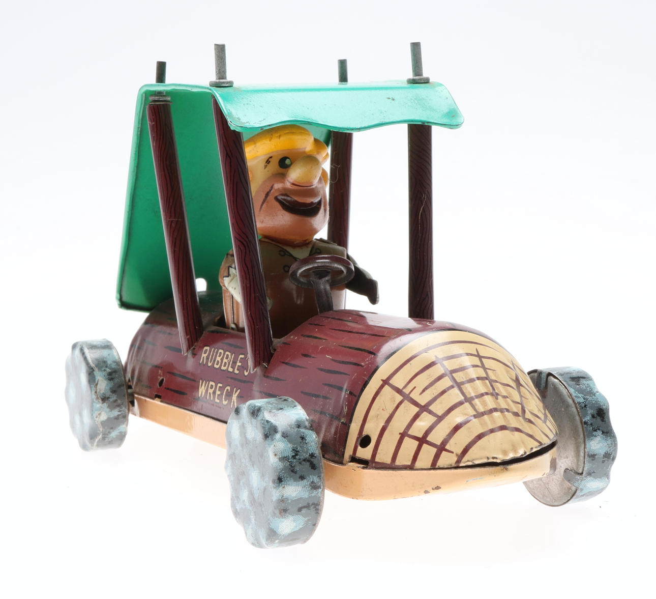 LEKSAKSBIL, Barney Granit, "Rubble´s Wreck", Marx toys, Japan 1962.