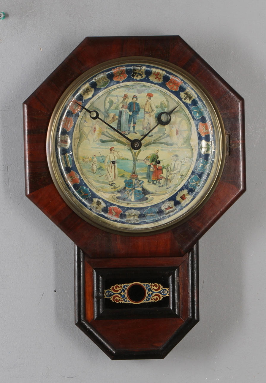 VÄGGUR, s k "amerikaur", sekelskiftet 1900.