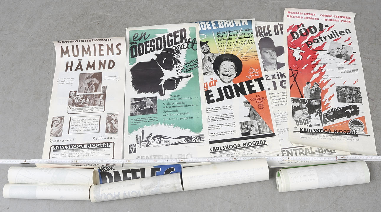 FILMAFFISCHER. 9 st. 1940/41.