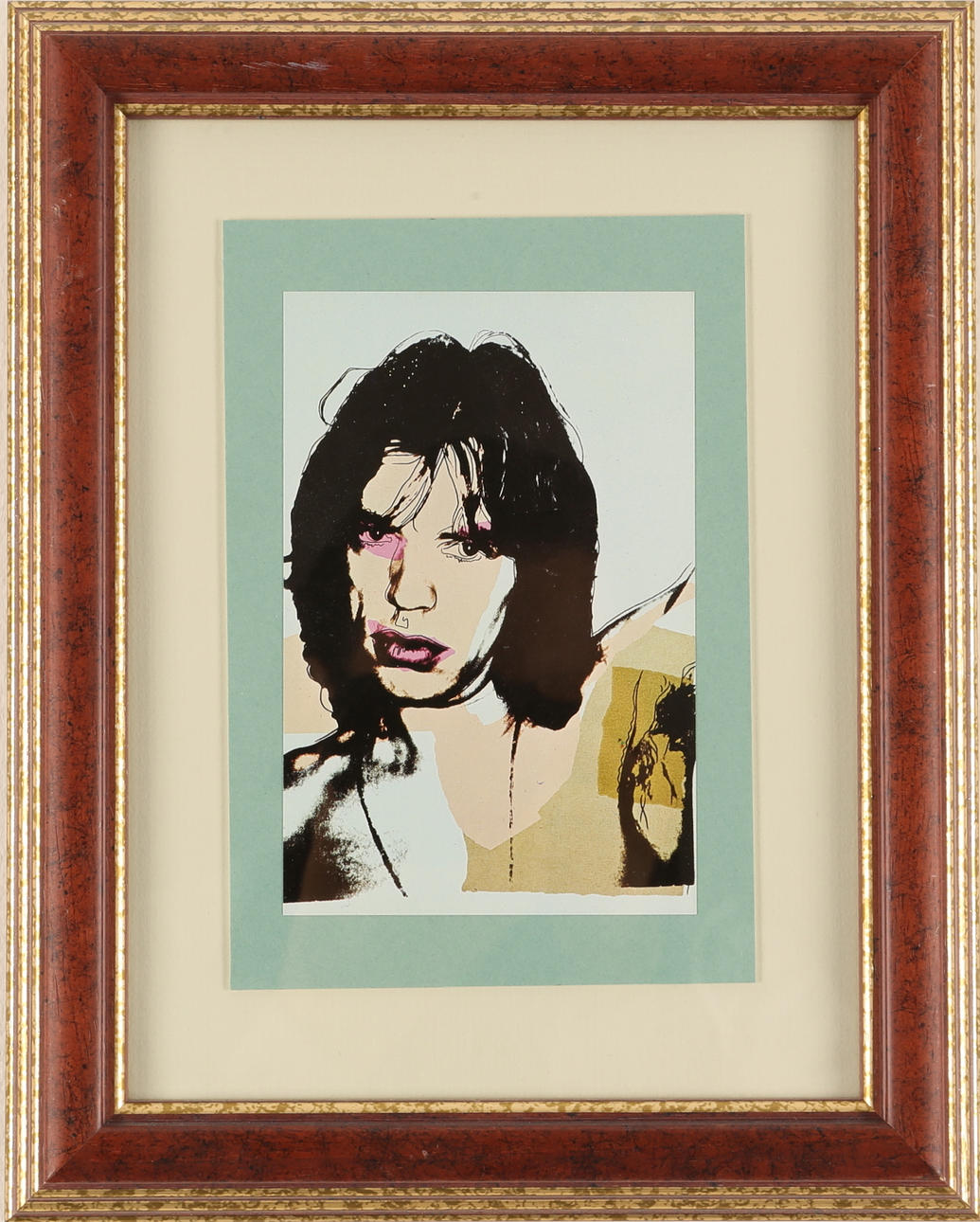 ANDY  WARHOL. EFTER. Offsettryck Mick Jagger.