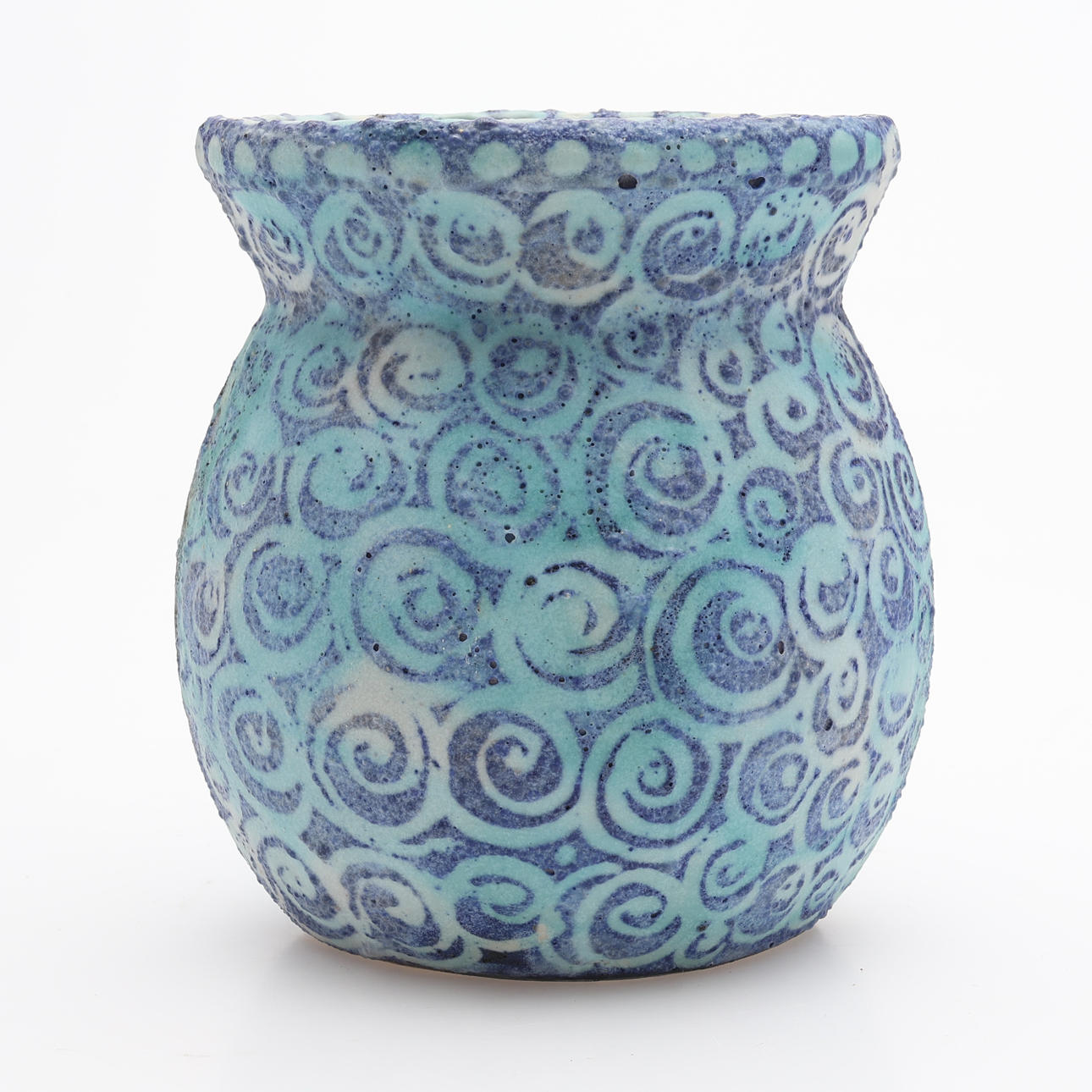 DAVID REEVES. VAS, GLASERAT STENGODS, MONOGRAMSSIGNERAD & DATERAD -97.