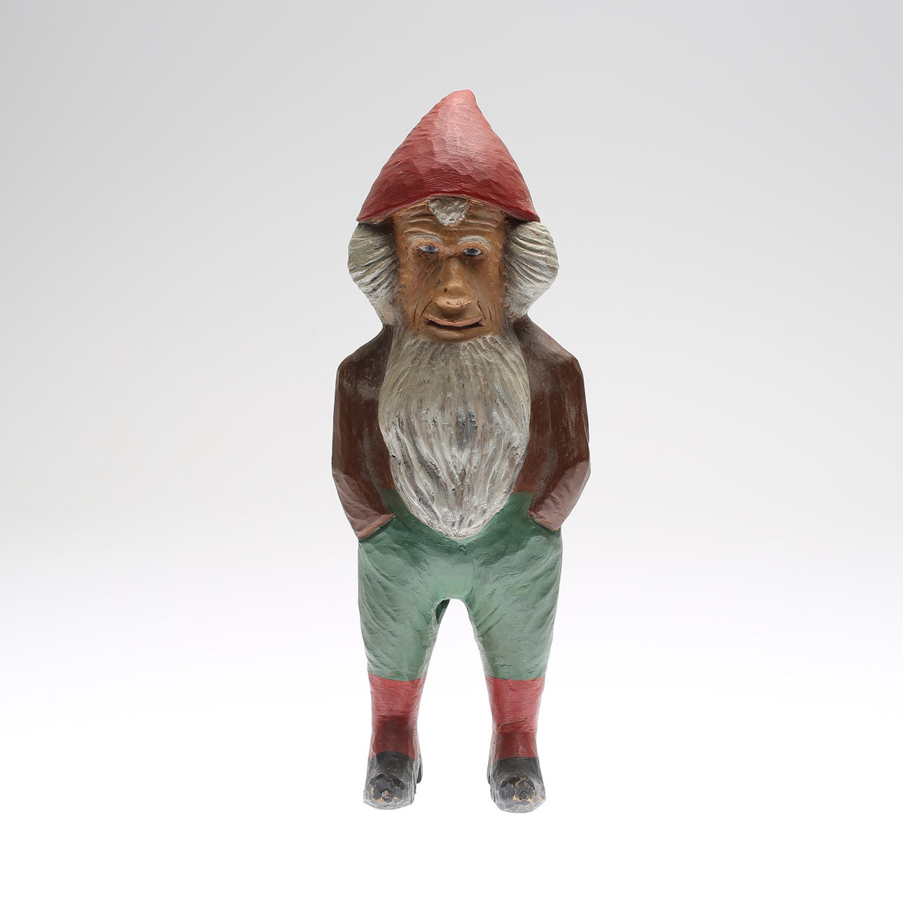 TRÄSKULPTUR. Tomte, 1900-tal.
