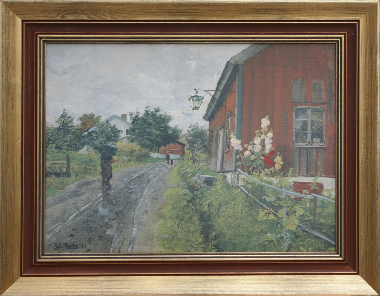 TRYCK på duk, efter F Thaulow, så kallat Master Art. Konst - Övrigt ...