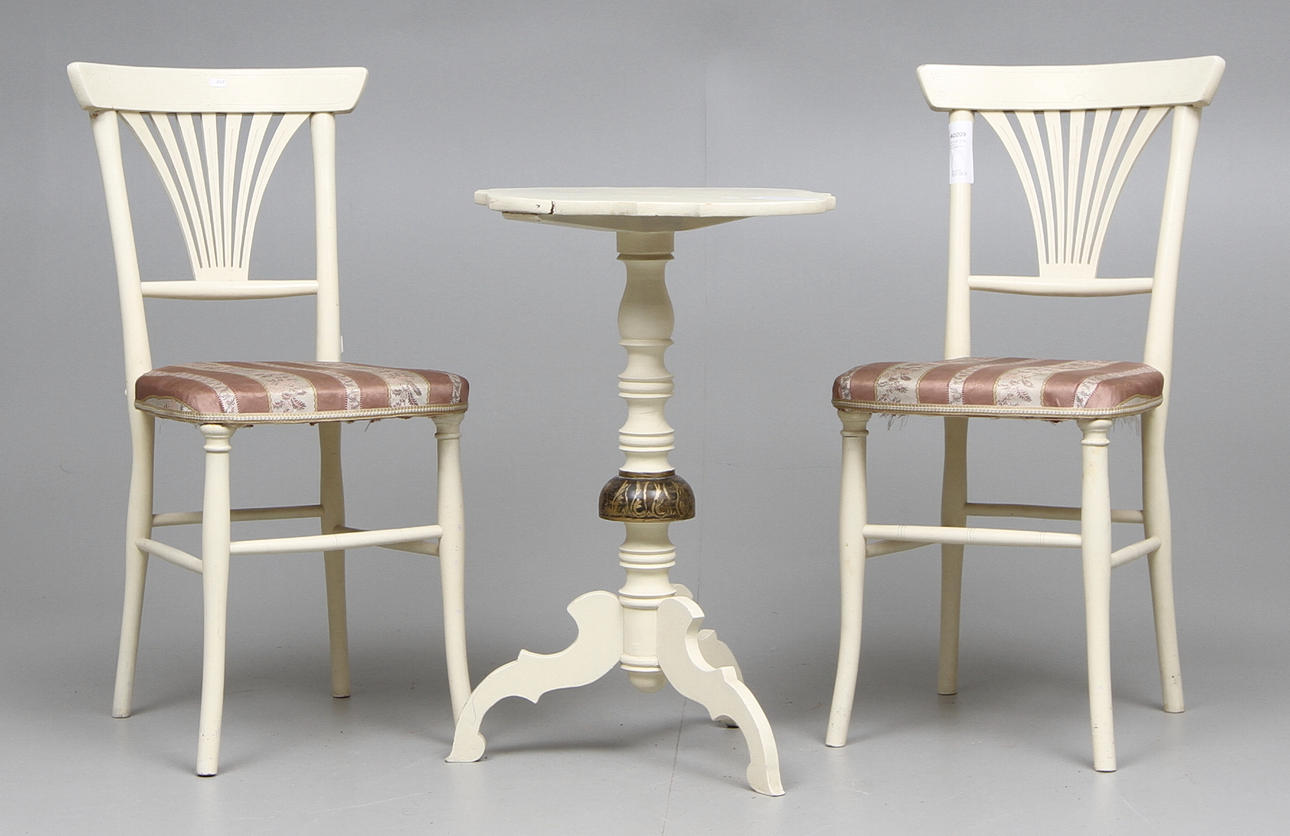 STOLAR, ett par, samt PELARBORD.