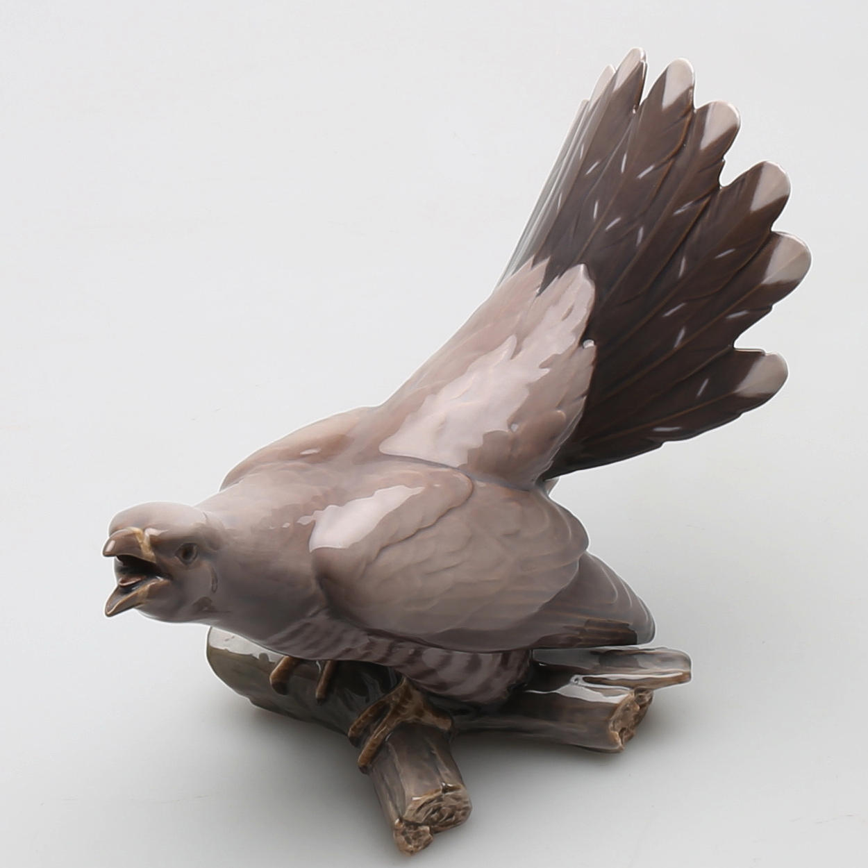 FIGURIN, porslin, gök, Bing och Gröndahl, Danmark.