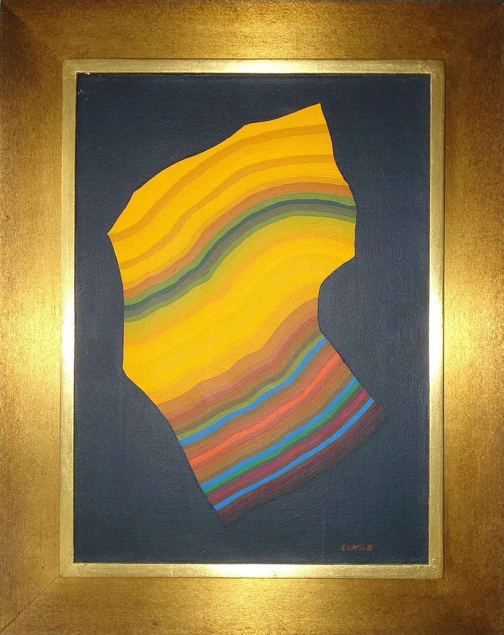 HUGO LONGA. ”Agata verde oscoro”, olja på duk, signerad. u. dat. 1982.