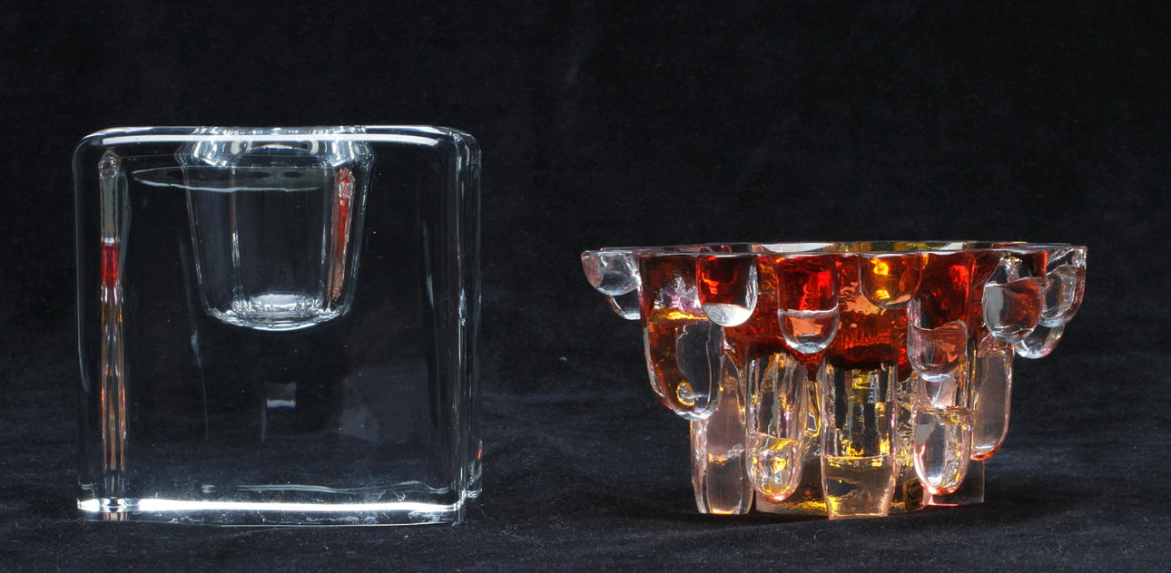 LJUSLYKTA samt SKÅL, unik, Göran Wärff, Kosta Boda.