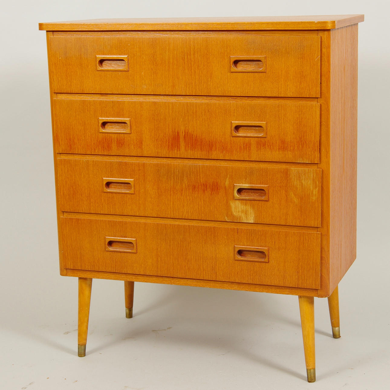 BYRÅ, 4-lådig, teak, 1950/60-tal.