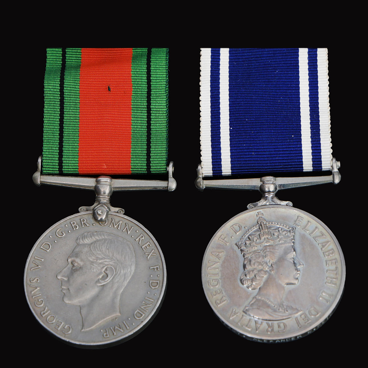 POLICE WW2 AND POST WAR PAIR.