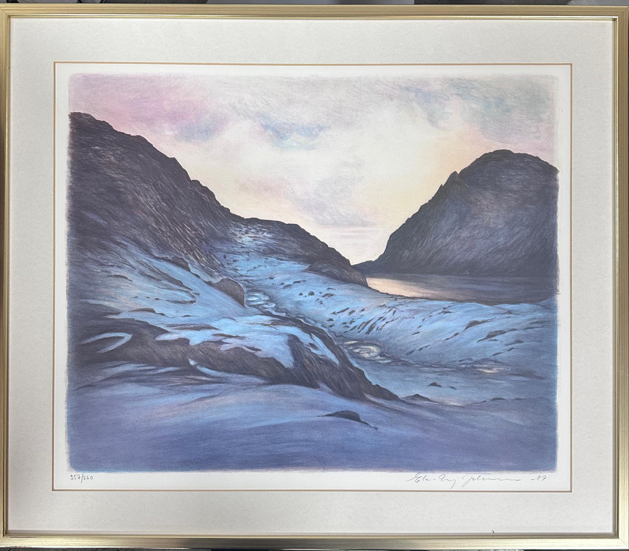 ELSE-MAJ JOHANSSON. Färglitografi.