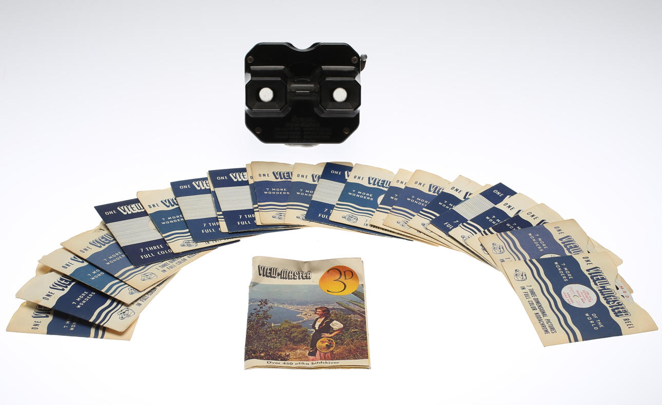 VIEWMASTER, samt 23st bildskivor, 1900-talets andra hälft.