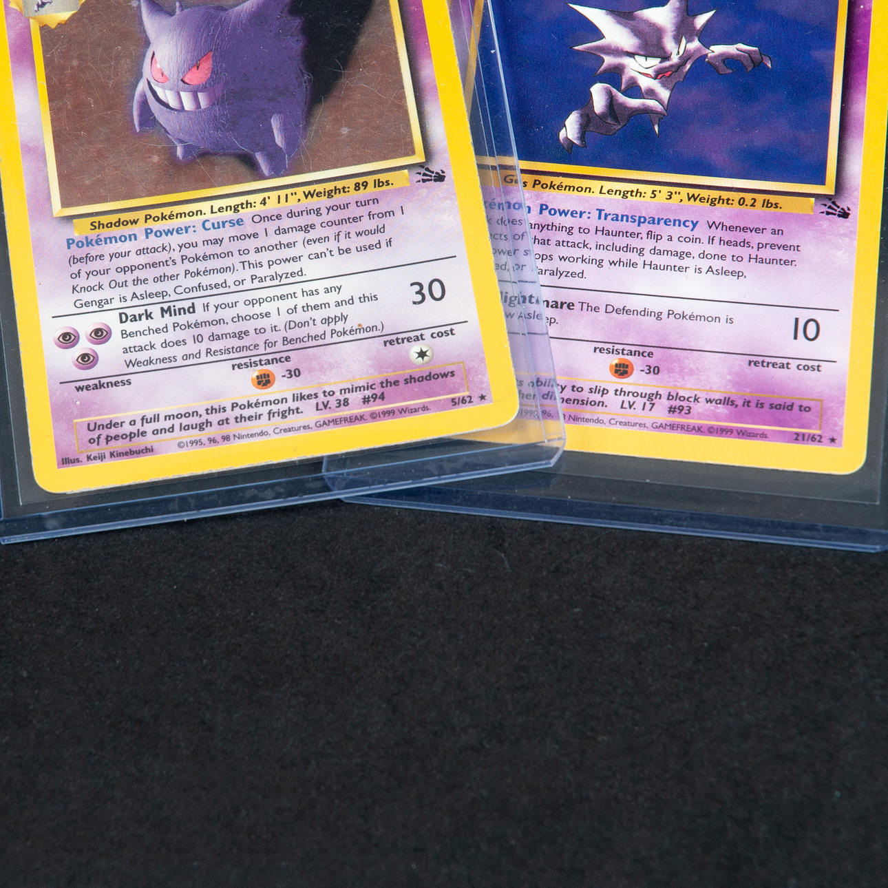 POKMON CARDS - Gengar Holo, Haunter 1st Edition. Toys - Toys - Auctionet