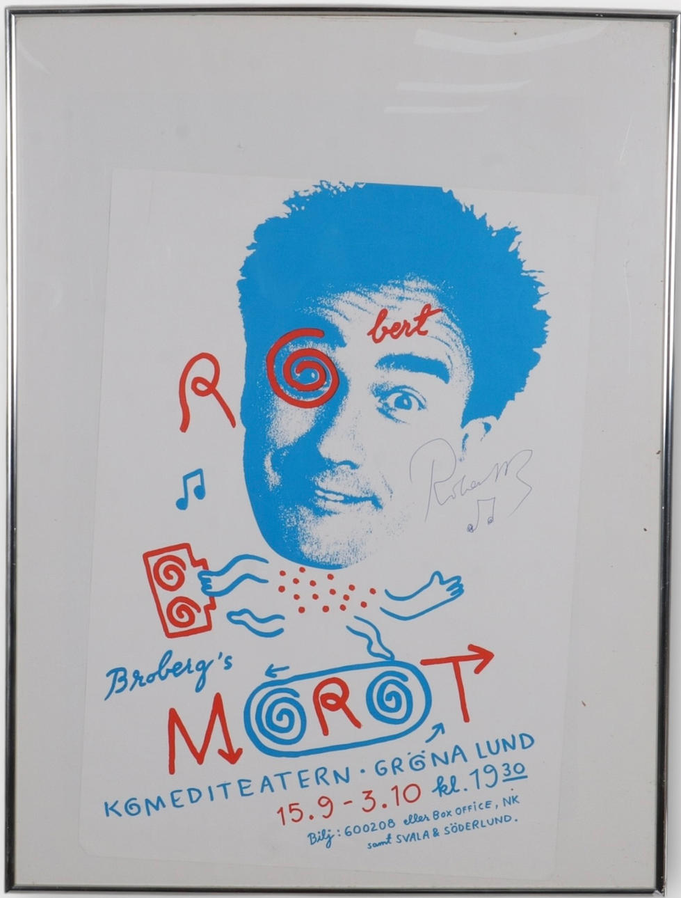 AFFISCH, "Morot"; Robert Broberg.