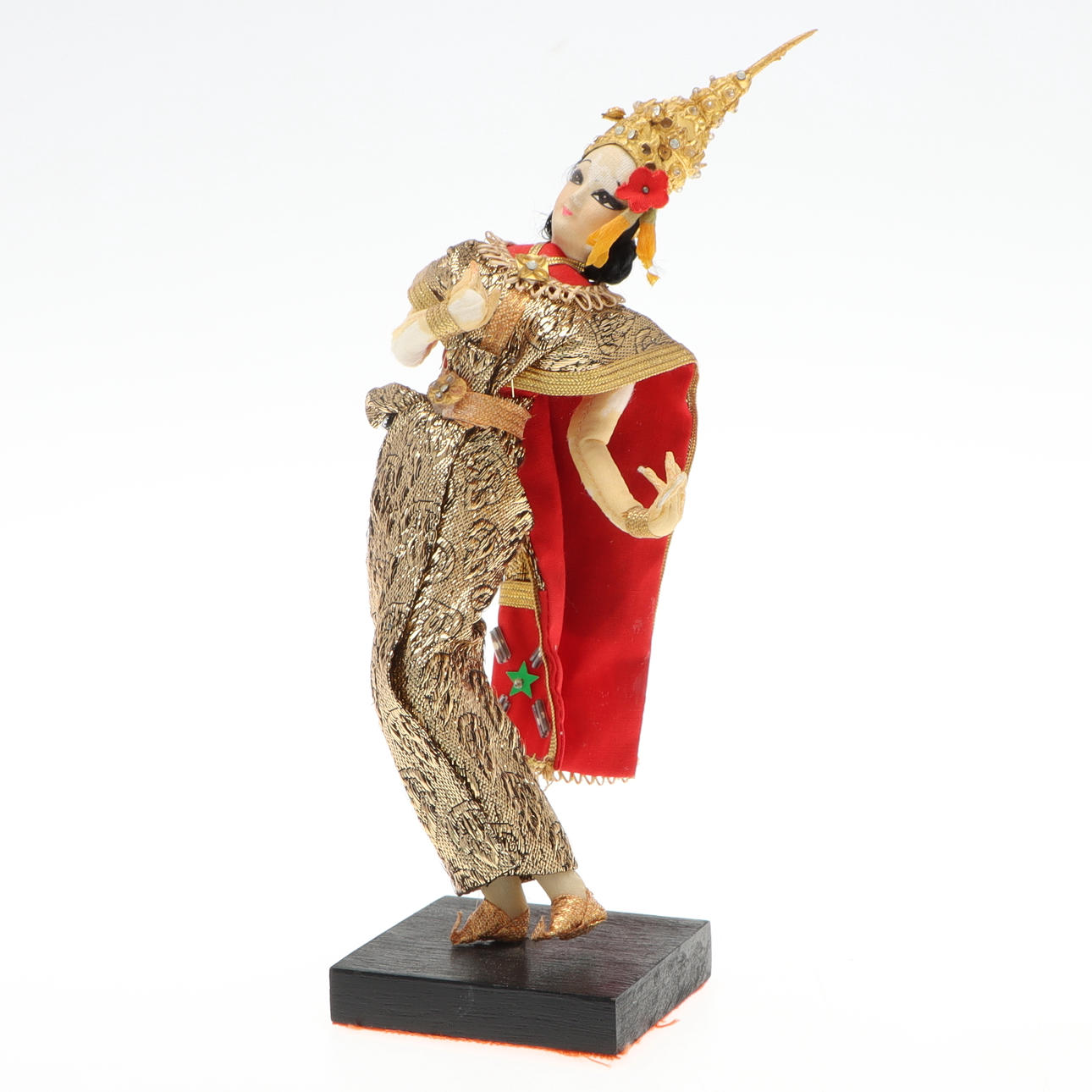 Eine textile Schmuckpuppe, Thailand, 20. Jahrhundert.