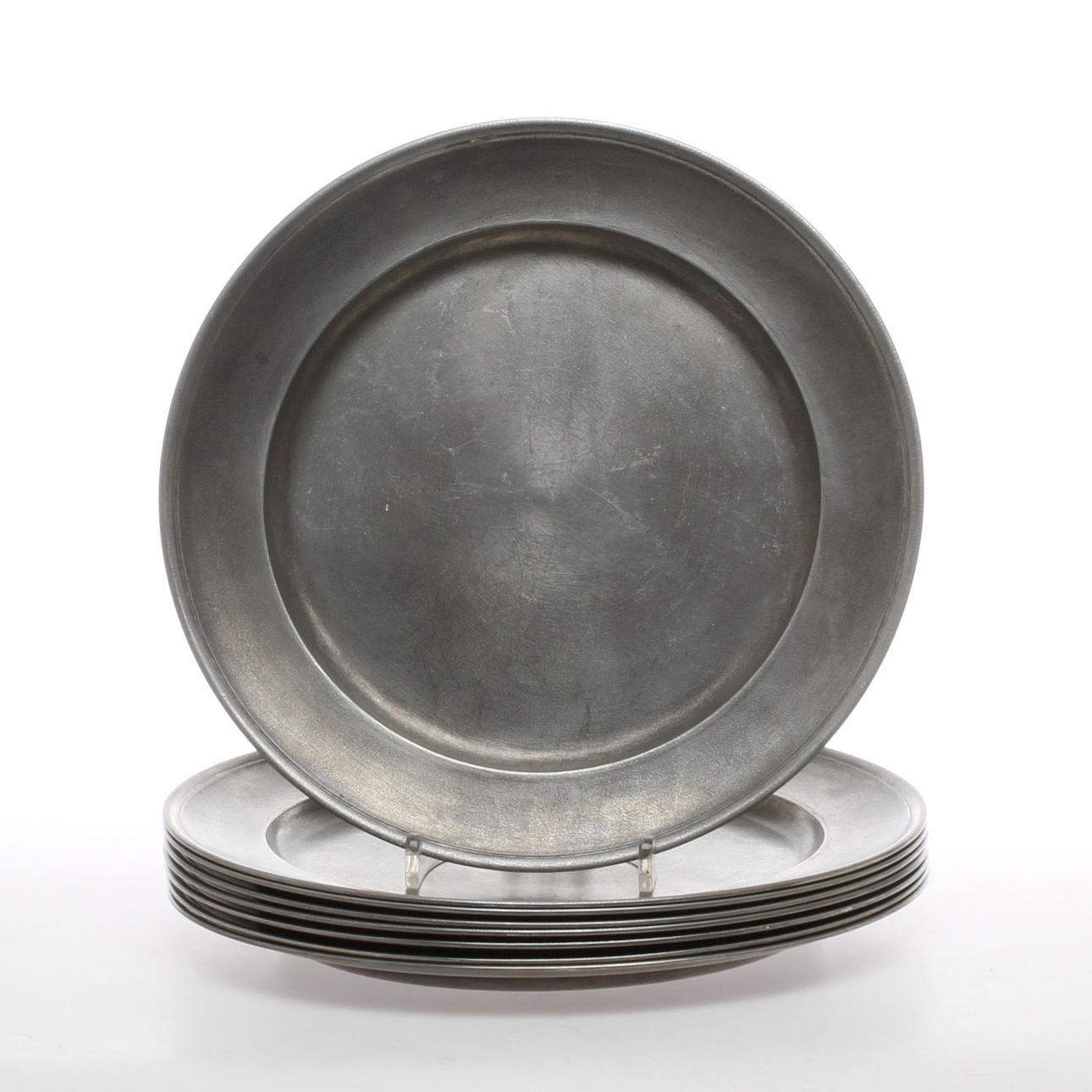 TALLRIKAR, 8 st , tenn, Schreuder & Olsson, Stockholm, 1986.