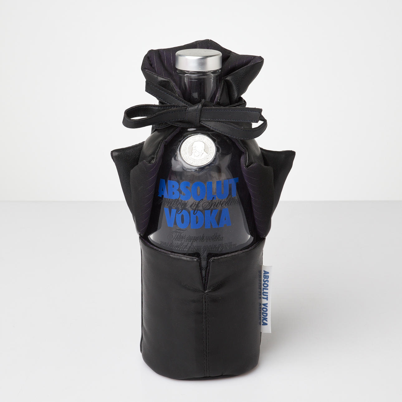 BOTTLE COVER, for Absolut Vodka, prototype, inside label marked Ballu Paris.