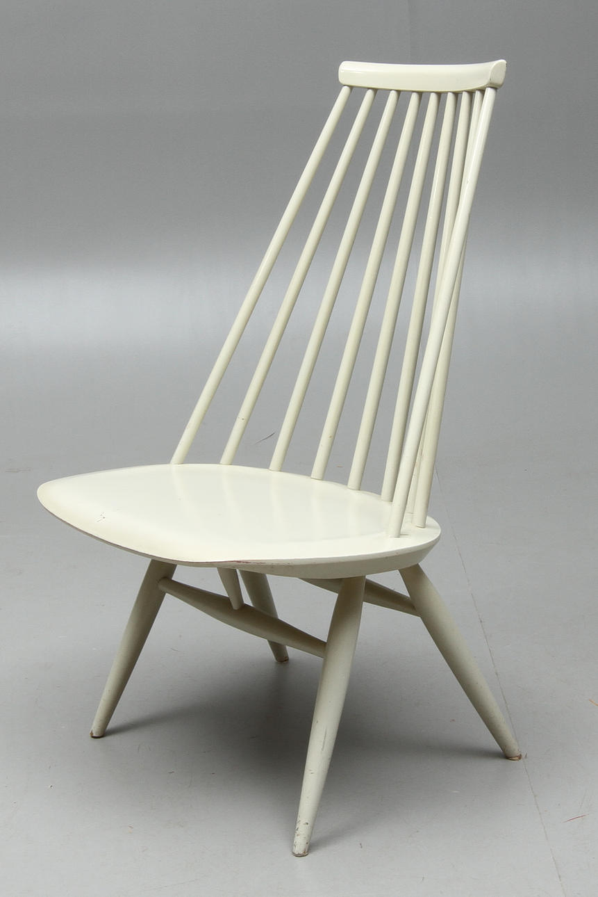 STOL, "Mademoiselle", Ilmari Tapiovaara, brännmärkt Edsbyn, Made in Sweden.