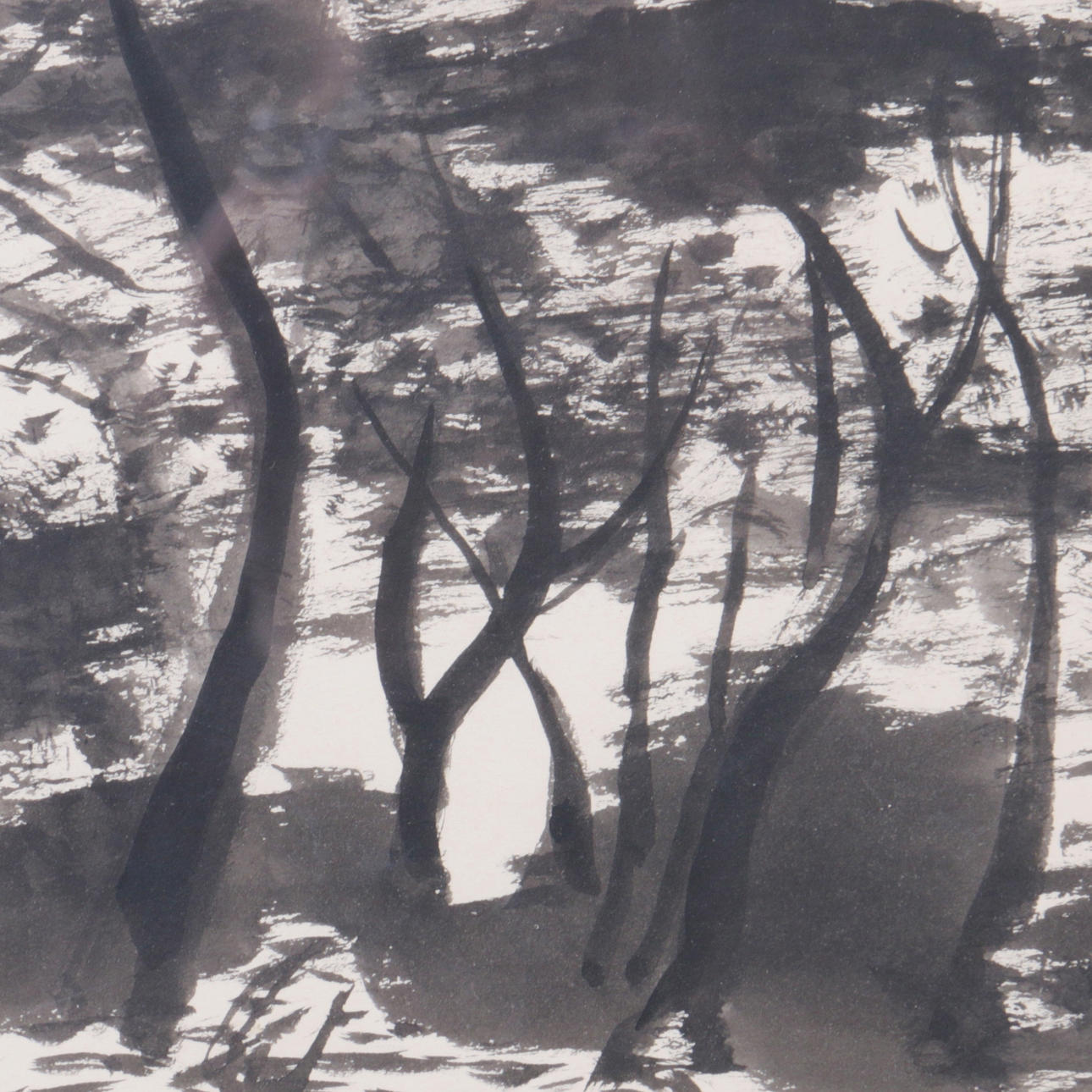 TOR HÖRLIN. Akvarell, motiv av träd, signerad samt daterad -59.